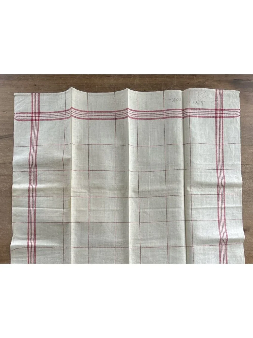 Pair of Antique Vintage Rustic French TORCHON Linen Dish Tea Towels Farmhouse